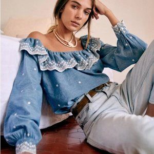 Sezane Franceska Blouse Size 38 US4